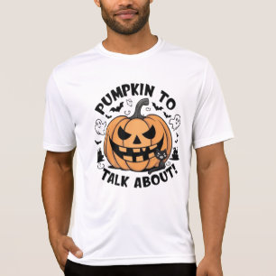 Camiseta charla de pumkin sobre halloween
