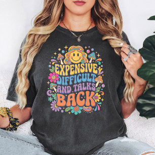 Camiseta Charla Difícil Caro Groovy Smiley