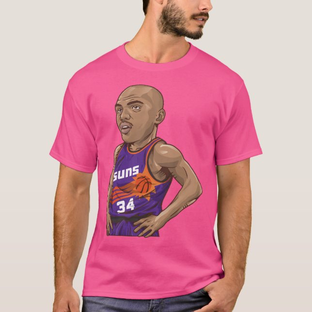 Camiseta Charles Barkley 34 Art Chibi (Anverso)