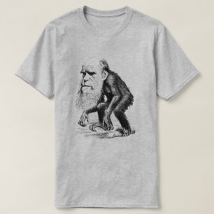 Camiseta Charles Darwin como mono