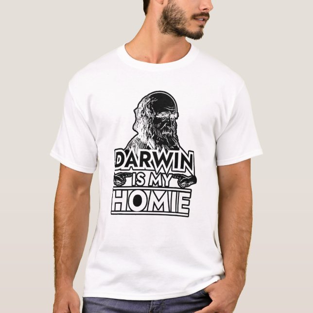 Camiseta Charles Darwin es mi Evolución Homie (Anverso)