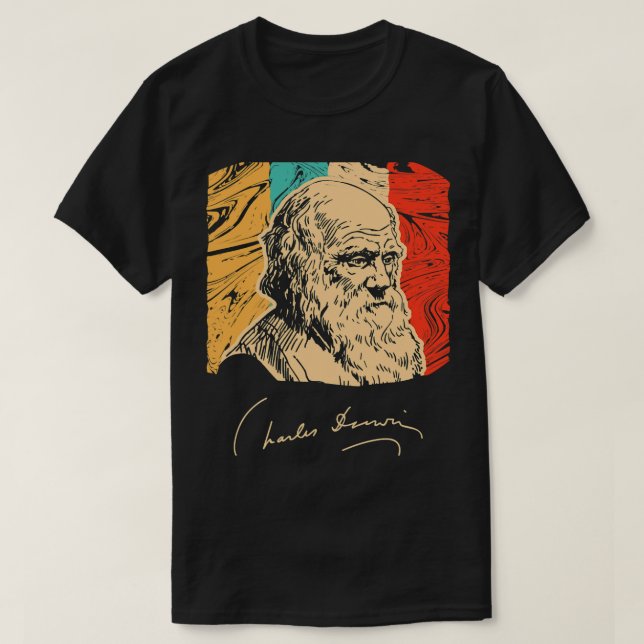 Camiseta Charles Darwin Naturalist Biólogo Retr (Diseño del anverso)