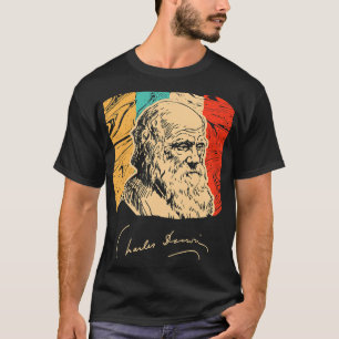 Camiseta Charles Darwin Naturalist Biólogo Retr