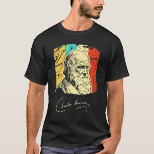Camiseta Charles Darwin Naturalist Biólogo Retr