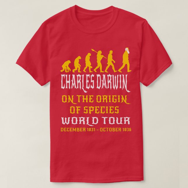 Camiseta Charles Darwin Origin Especies Mundo nuestra Evolu (Diseño del anverso)