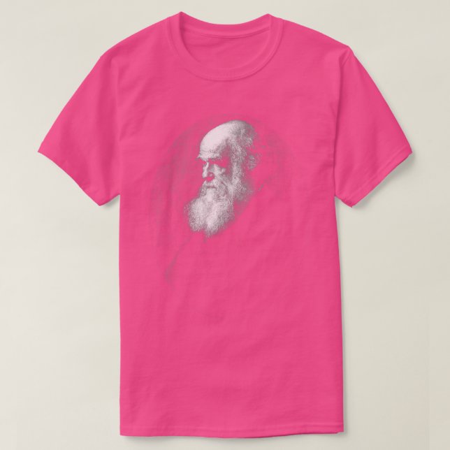 Camiseta Charles Darwin Portrait Face Evolution Atheist gif (Diseño del anverso)