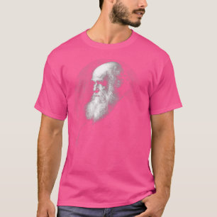 Camiseta Charles Darwin Portrait Face Evolution Atheist gif