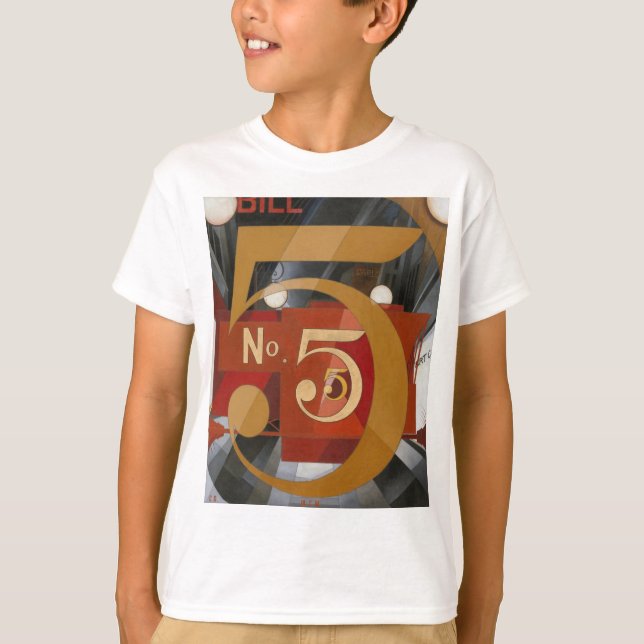Camiseta Charles Demuth - Vi La Figura 5 En Oro (Anverso)