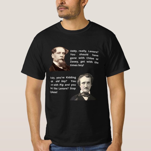 Camiseta Charles Dickens vs Edgar A Poe (Anverso)