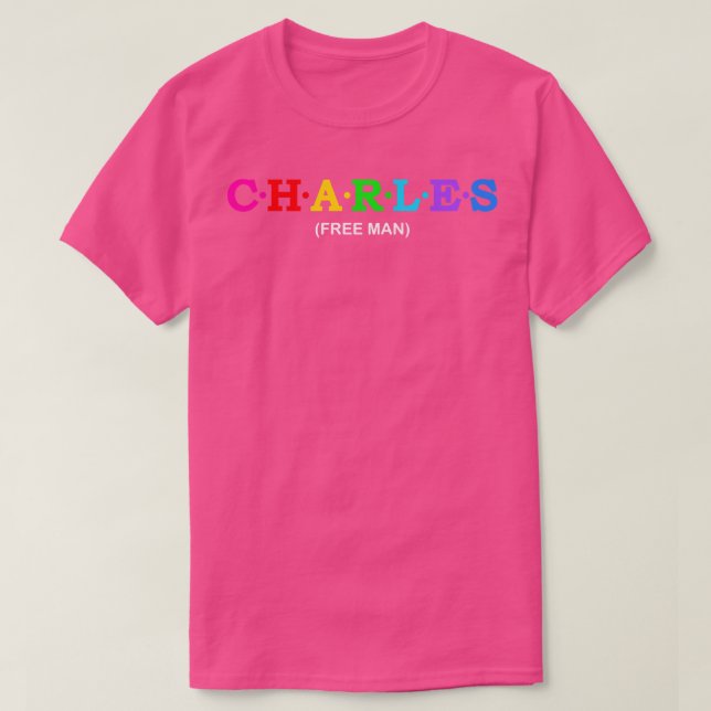 Camiseta Charles Free Man (Diseño del anverso)