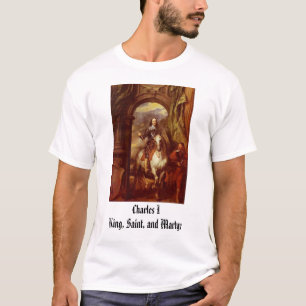 Camiseta Charles I, rey de Charles I, santo, y mártir