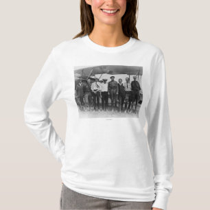 Camiseta Charles Lindbergh con 7 hombres, incluyendo