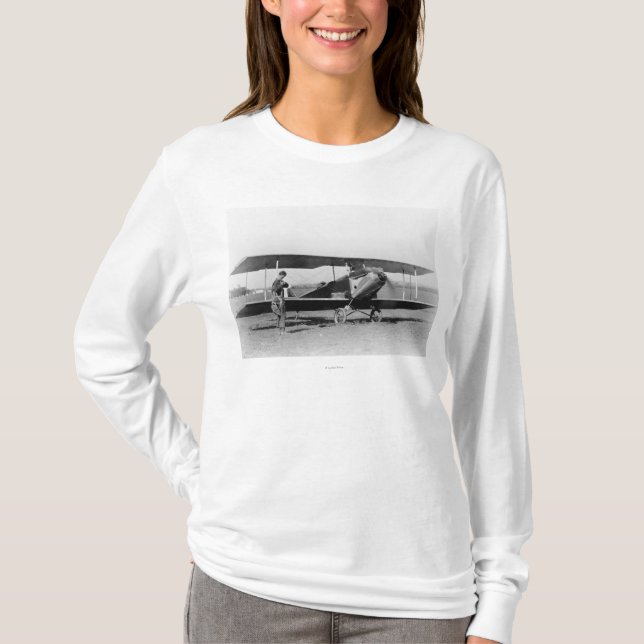 Camiseta Charles Lindbergh con el sargento (Anverso)