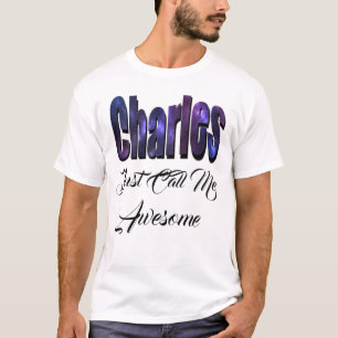 Camiseta Charles, Nombre, Logo,