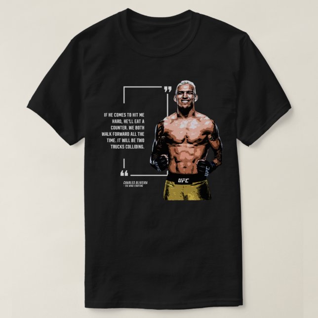 Camiseta Charles Oliveira Quotes Classic Tshirt Essential T (Diseño del anverso)