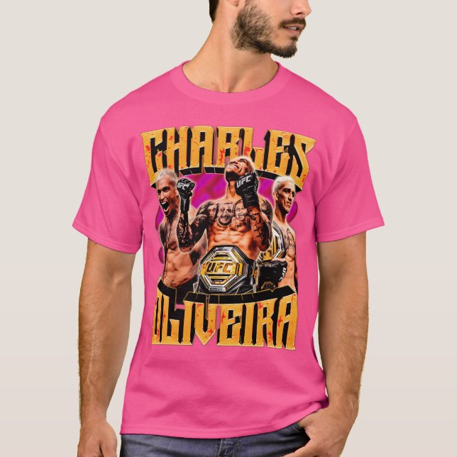 Camiseta Charles Oliveira Vintage Baseball (Anverso)