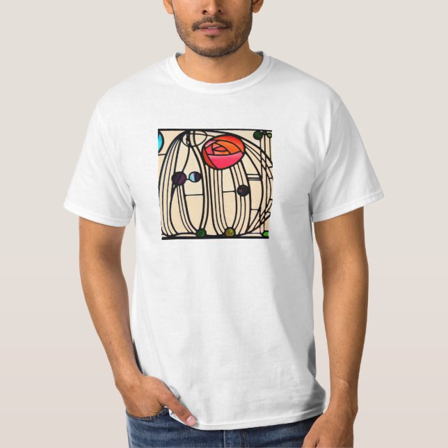 Camiseta Charles Rennie Mackintosh StainGlass (Anverso)