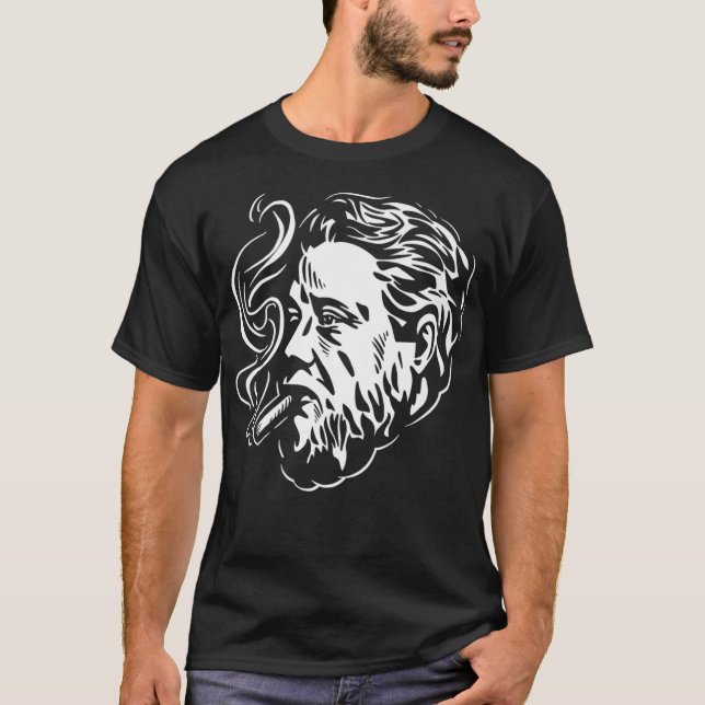 Camiseta Charles Spurgeon Smoke a Cigar Premium  (Anverso)