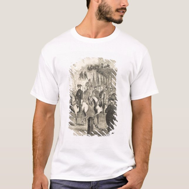Camiseta Charles XII de Suecia que entra en Copenhague (Anverso)