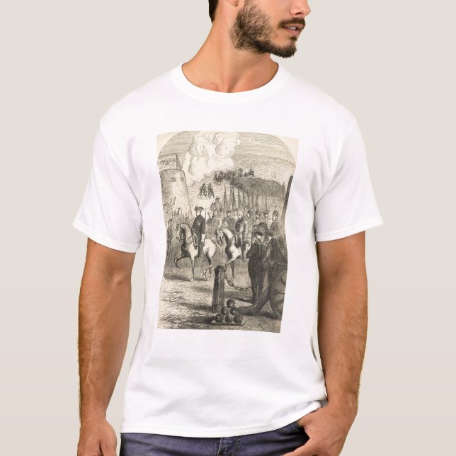 Camiseta Charles XII de Suecia que entra en Copenhague (Anverso)