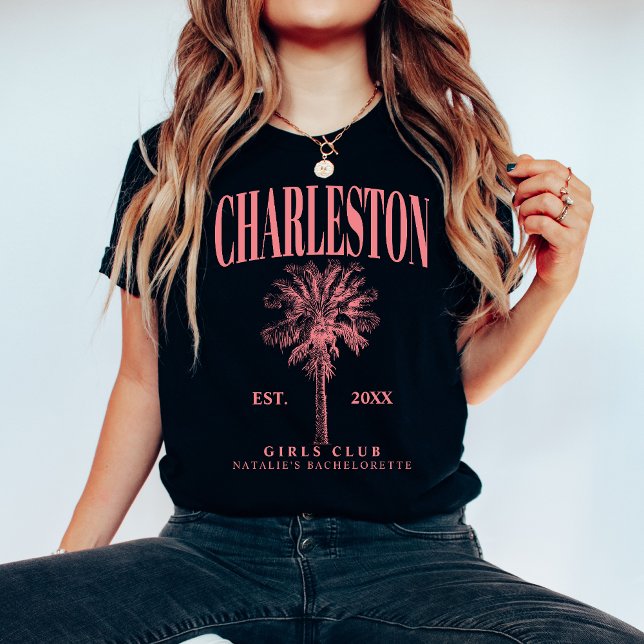 Camiseta Charleston Bachelorette Personalizado Club Social  (Subido por el creador)