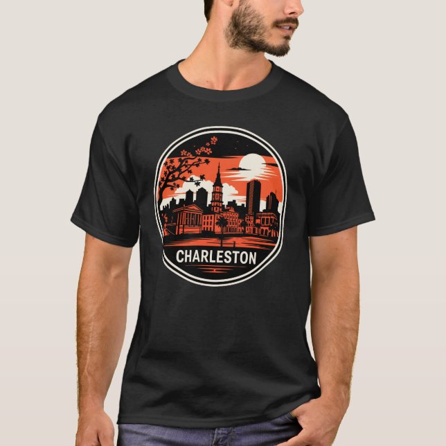 Camiseta Charleston City South Carolina Estados Unidos (Anverso)
