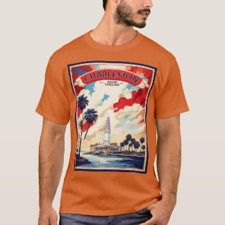 Camiseta Charleston Estados Unidos de América Turismo Vinta