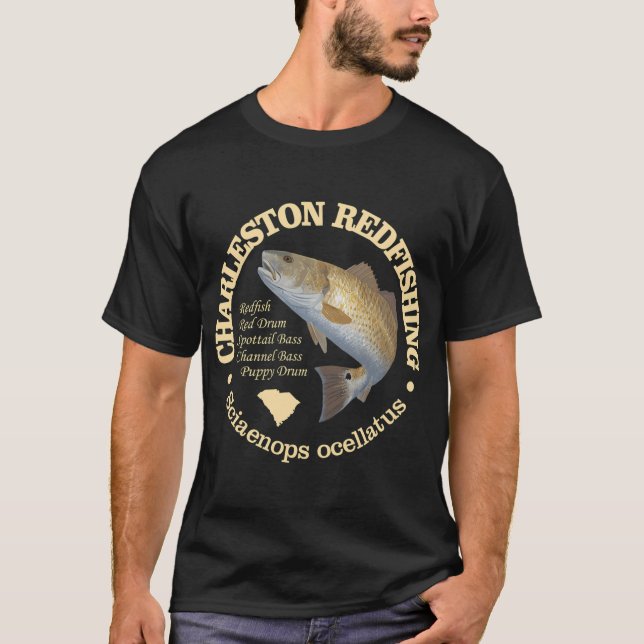 Camiseta Charleston SC (róbalo rojo) (Anverso)
