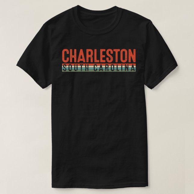 Camiseta Charleston South Carolina Retro Gift Pullover (Diseño del anverso)