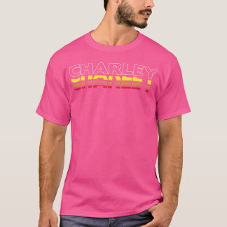 Camiseta Charley Nombre Divertido Vintage Atardecer Charley