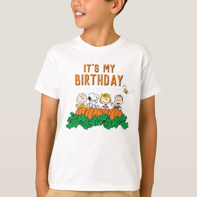 Camiseta Charlie Brown y calabaza de pandillas (Anverso)
