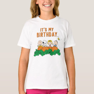 Camiseta Charlie Brown y la Calabaza de Pandillas Cumpleaño