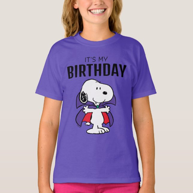 Camiseta Charlie Brown y la fiesta de cumpleaños de Hallowe (Anverso)