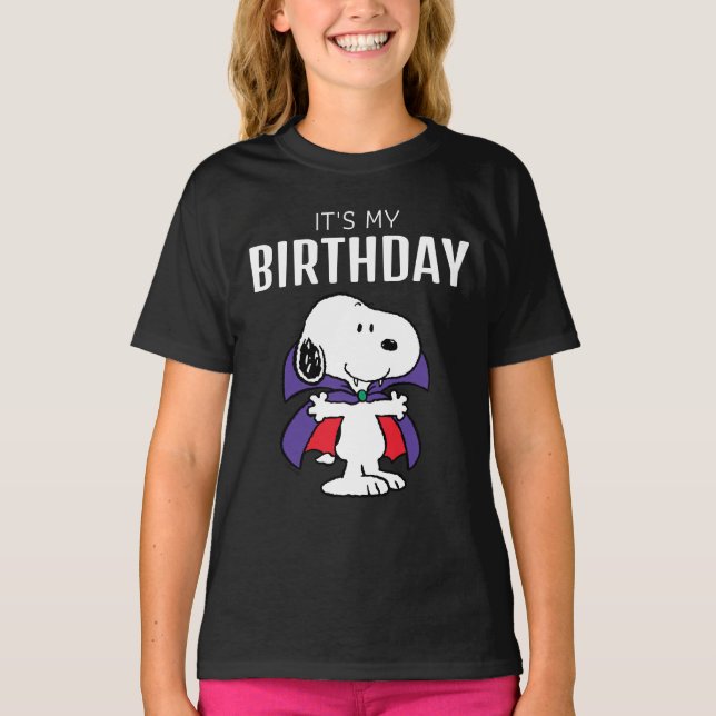 Camiseta Charlie Brown y la fiesta de cumpleaños de Hallowe (Anverso)