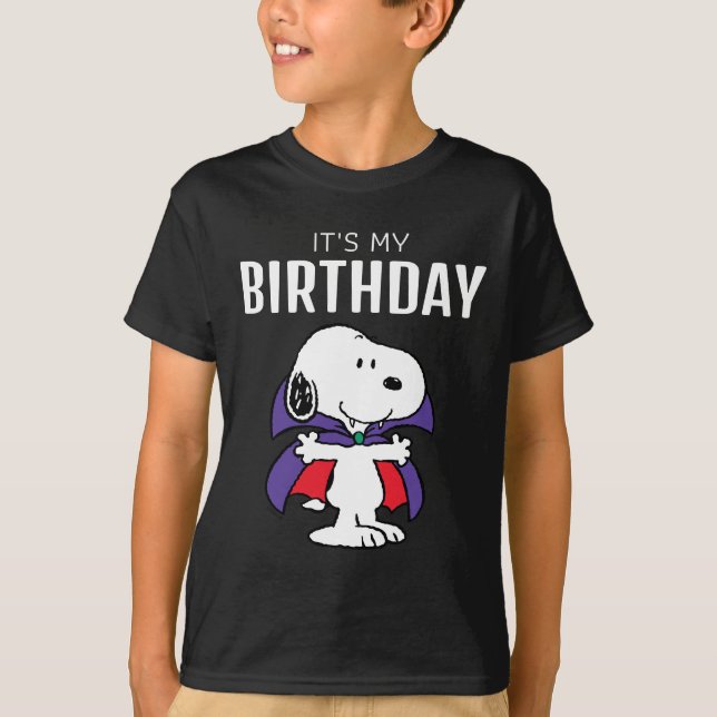 Camiseta Charlie Brown y la fiesta de cumpleaños de Hallowe (Anverso)