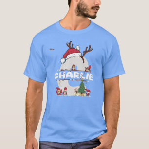 Camiseta Charlie Christmasw Charlie Nombre para navidades d