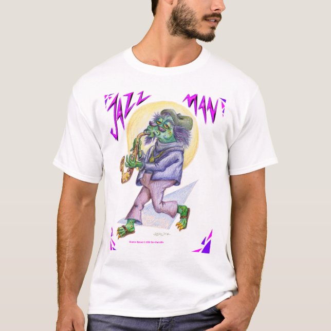 Camiseta CHARLIE, el hombre del jazz (Anverso)