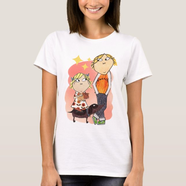 Camiseta Charlie, Lola, Sizzles & Hamster Friends  (Anverso)