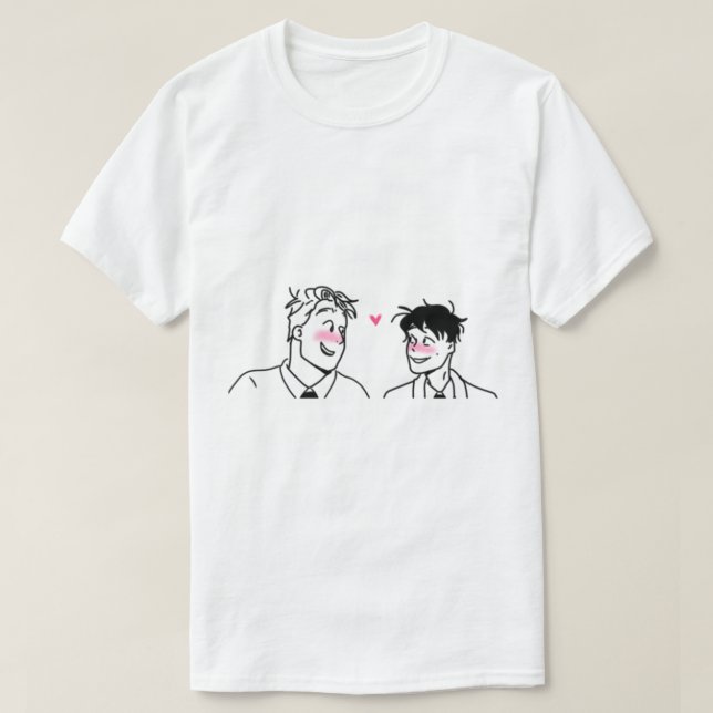 Camiseta Charlie+Nick Heartstopper   (Diseño del anverso)