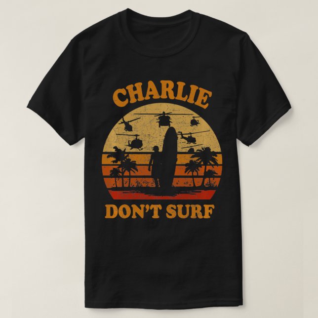 Camiseta Charlie No Surf Vietnam Militar (Diseño del anverso)