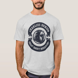 Camiseta Charlies Bunion excursiona las montañas de los gra