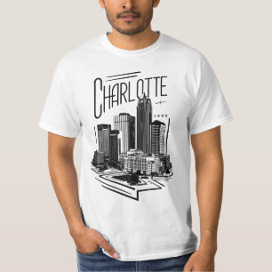 Camiseta Charlotte City North Carolina Estados Unidos