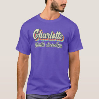 Camiseta Charlotte City North Carolina Retro Vintage 70s ra