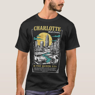 Camiseta Charlotte Ciudad Carolina del Norte En la Ciudad d