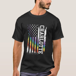 Camiseta Charlotte, el arcoiris angustiado de los Estados U