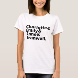 Camiseta Charlotte Emily Anne Branwell| Hermanos Bronte
