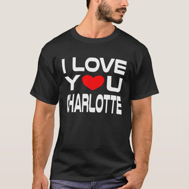 Camiseta Charlotte Red Heart to say Honey I love you (Anverso)