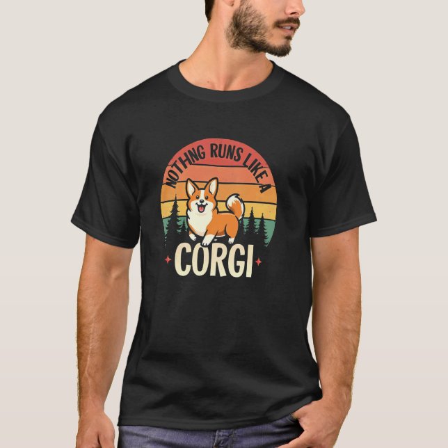 Camiseta Charming Corgi Nothing Runs Like (Anverso)