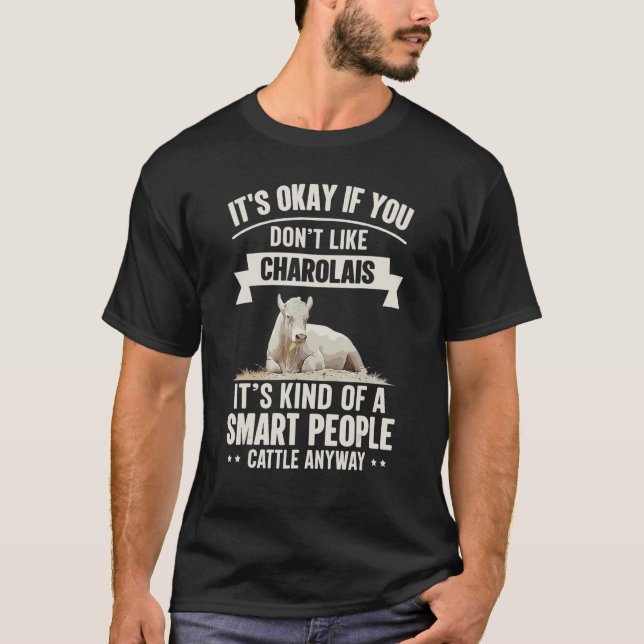 Camiseta Charolais de criadores de vacas cultivadores intel (Anverso)