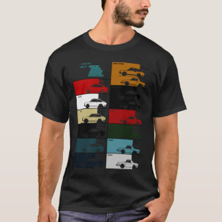 CAMISETA CHART63 DE COLOR DE PAPA DE FIAT 850 SPORT COUPE S